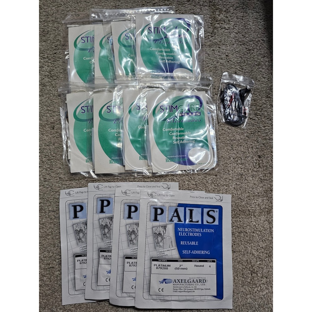 2 type of tens electrode pads NIP 12packs reusable sticky